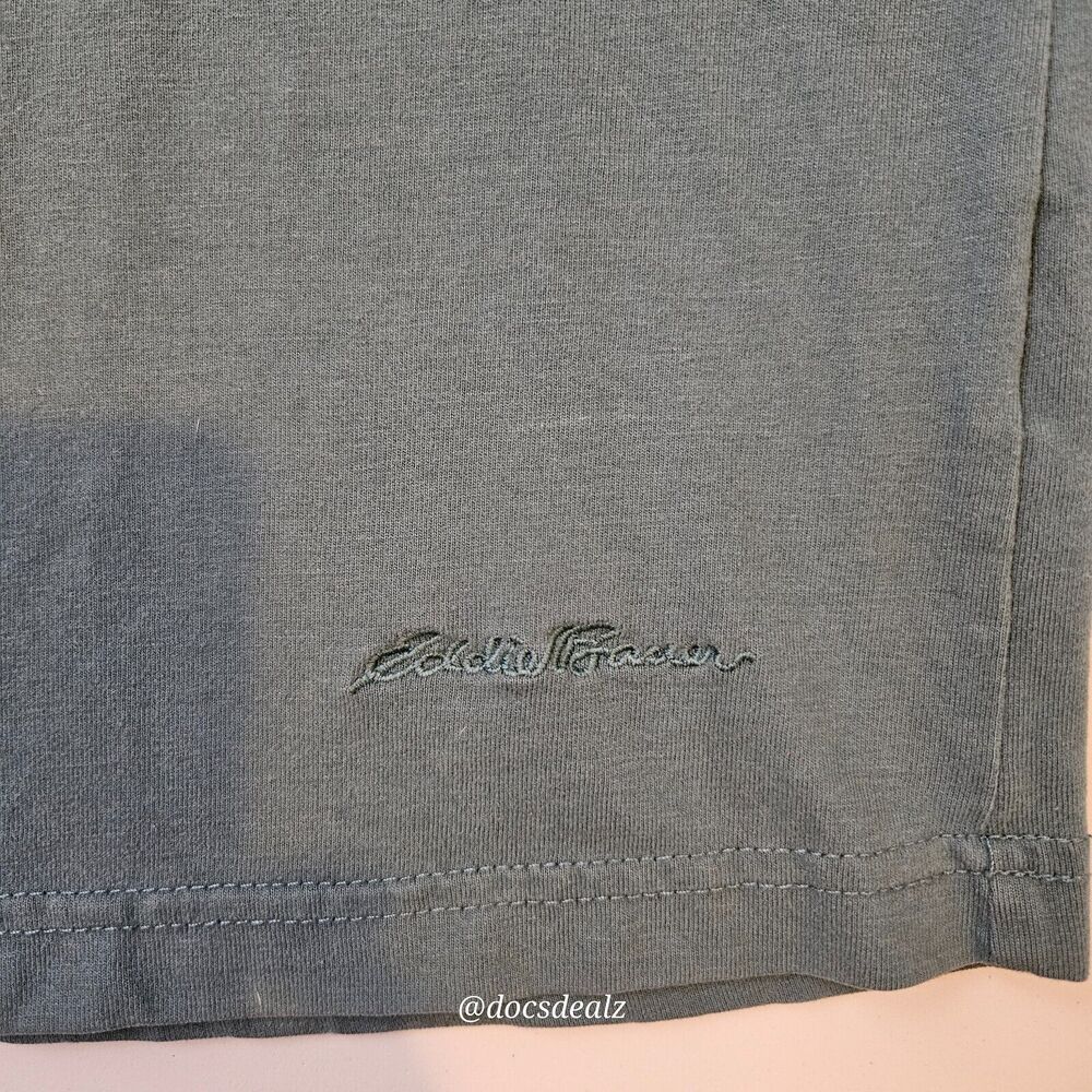 Eddie Bauer Green Long-Sleeve Tee Men's Medium - Picture 5 of 7
